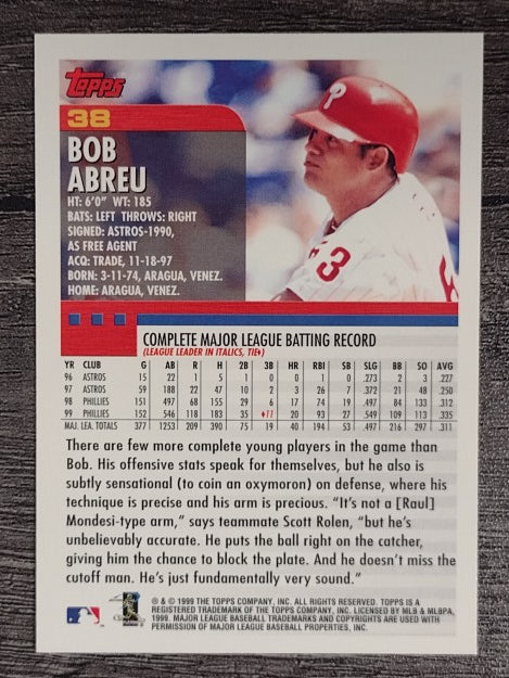 2000 Topps #38 Bob Abreu