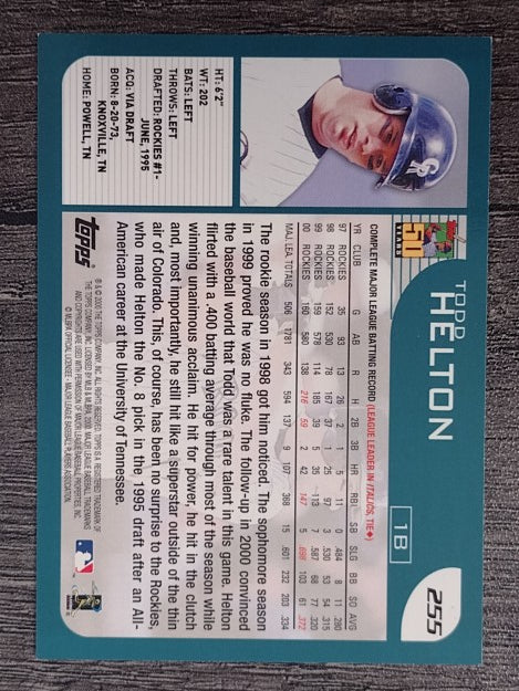 2001 Topps #255 Todd Helton