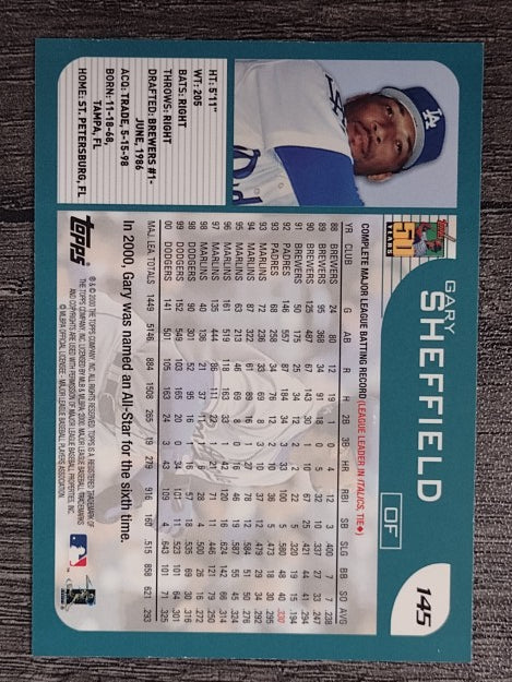 2001 Topps #145 Gary Sheffield