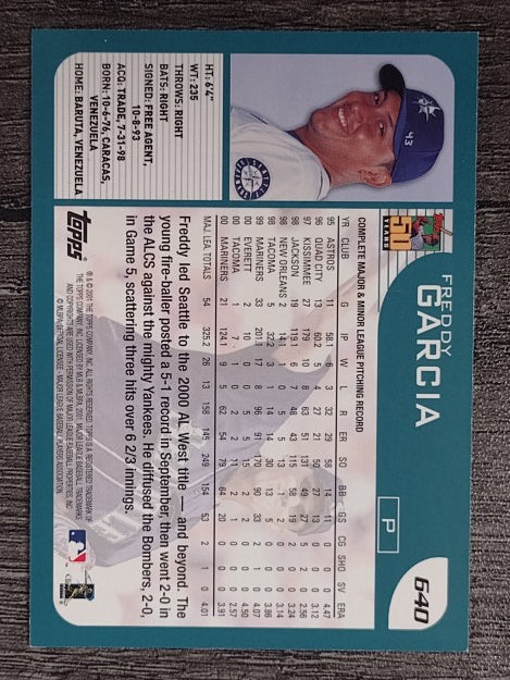 2001 Topps #640 Freddy Garcia