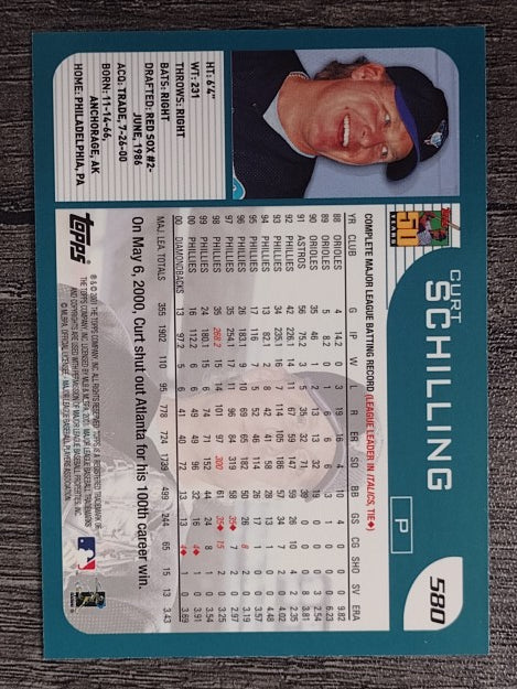 2001 Topps #580 Curt Schilling