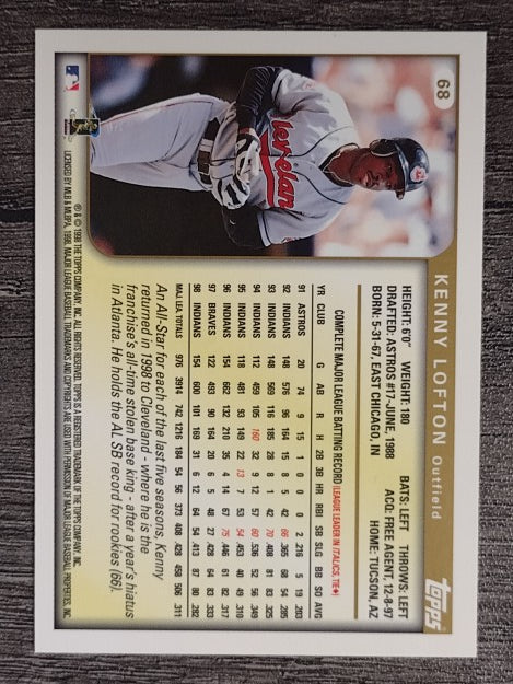1999 Topps #68 Kenny Lofton