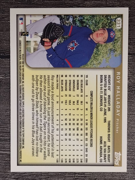 1999 Topps #331 Roy Halladay