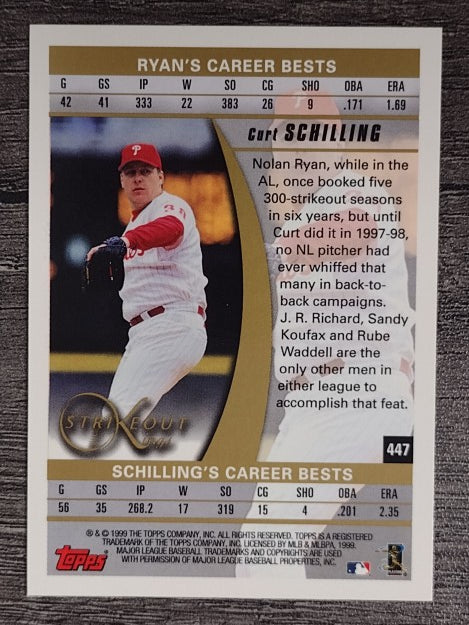 1999 Topps #447 Curt Schilling SK