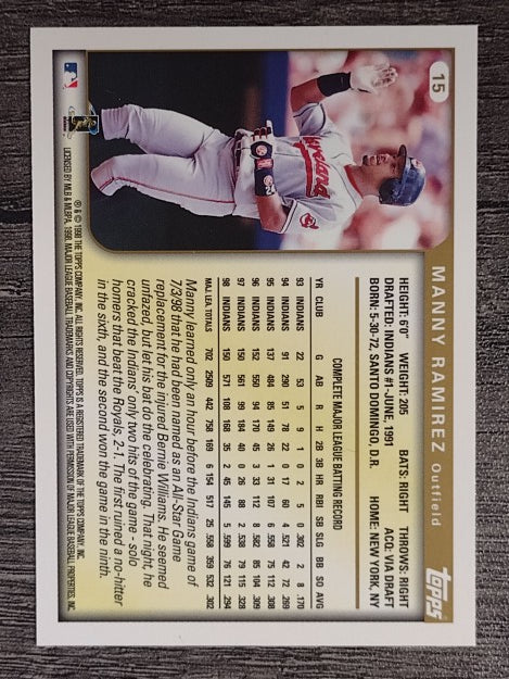 1999 Topps #15 Manny Ramirez