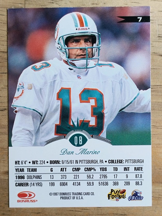 1997 Leaf #7 Dan Marino
