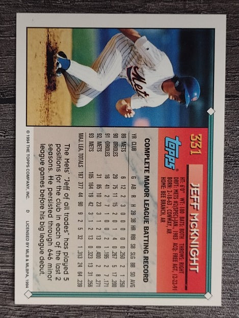 1994 Topps Gold #331 Jeff McKnight