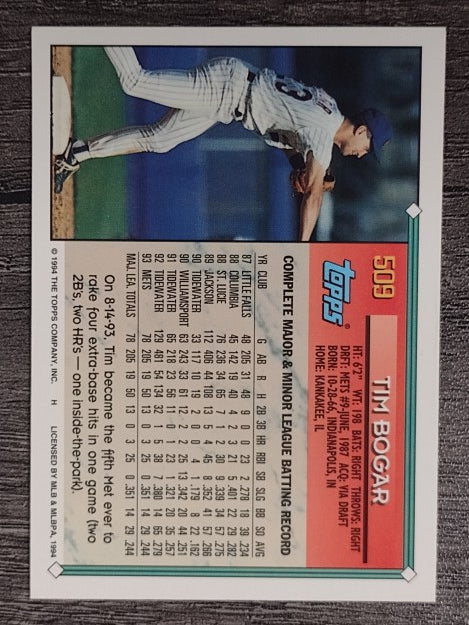 1994 Topps Gold #509 Tim Bogar