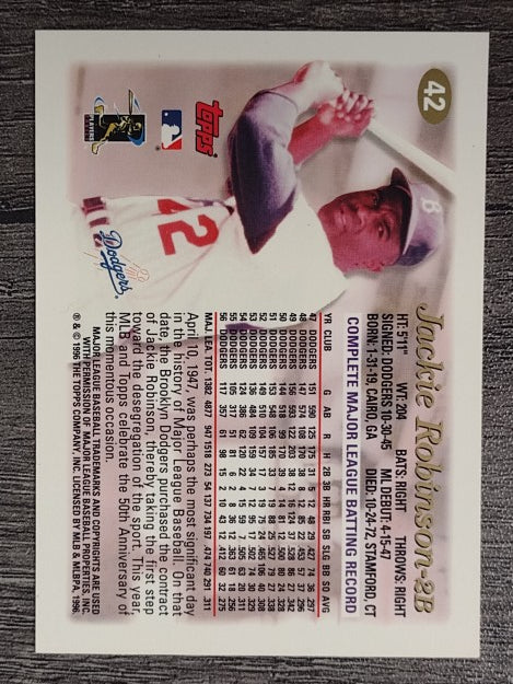 1997 Topps #42 Jackie Robinson TRIB