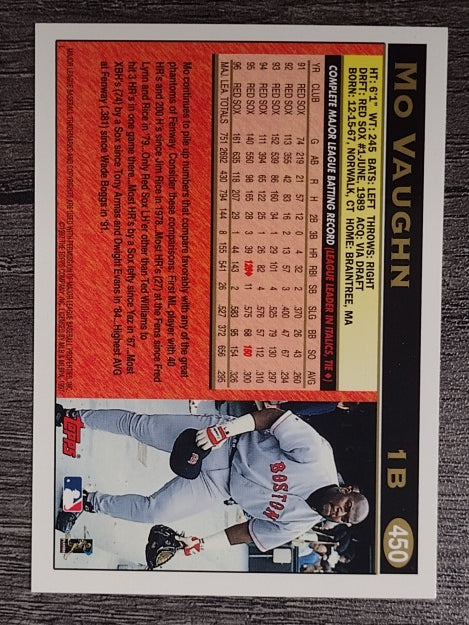 1997 Topps #450 Mo Vaughn