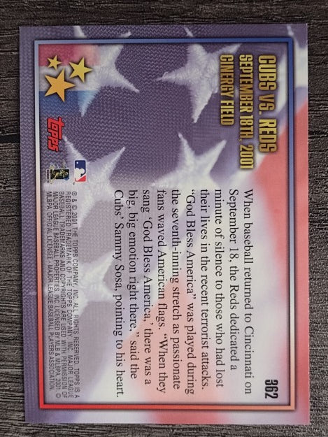 2002 Topps #362 Sammy Sosa UWS