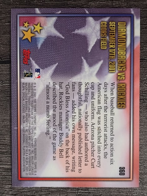 2002 Topps #360 Curt Schilling UWS