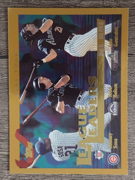 2002 Topps #346 Sammy Sosa/Todd Helton/Luis Gonzalez LL