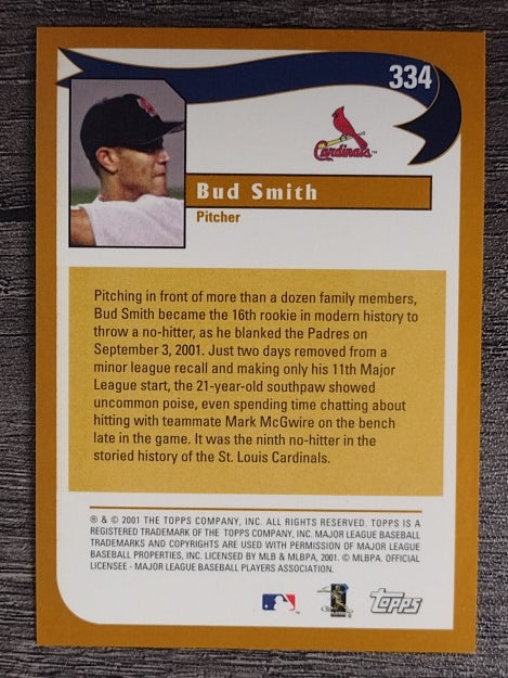 2002 Topps #334 Bud Smith HL