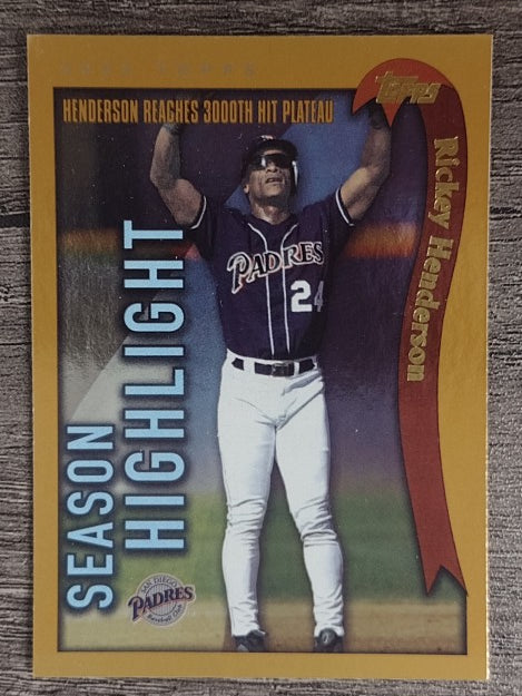 2002 Topps #335 Rickey Henderson HL