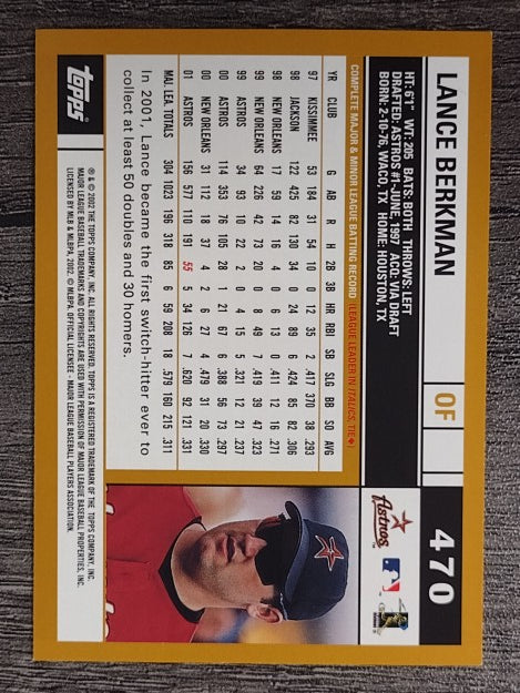 2002 Topps #470 Lance Berkman