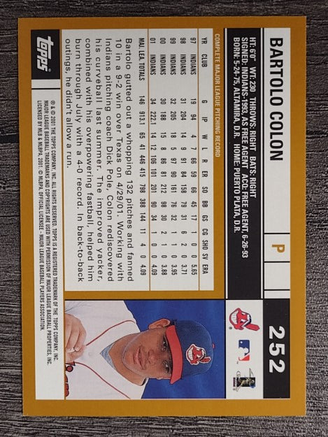 2002 Topps #252 Bartolo Colon