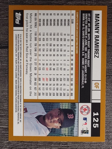 2002 Topps #125 Manny Ramirez
