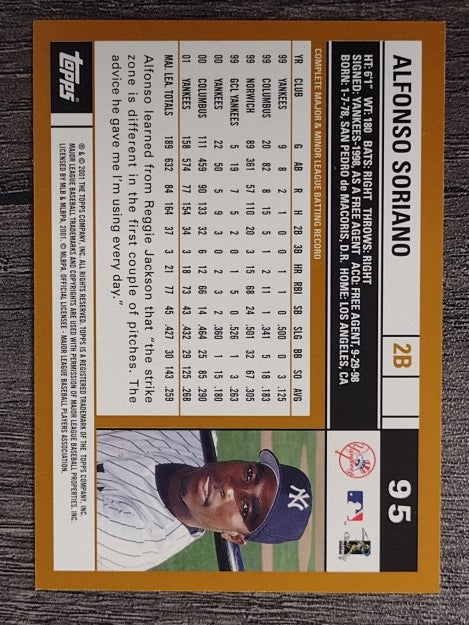 2002 Topps #95 Alfonso Soriano