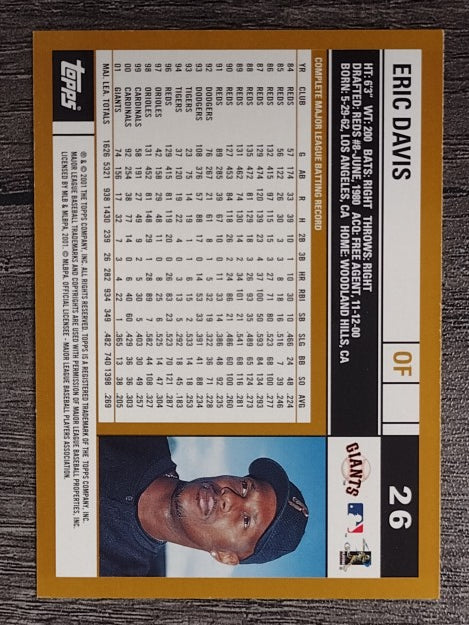 2002 Topps #26 Eric Davis