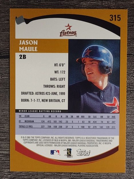2002 Topps #315 Jason Maule PROS RC