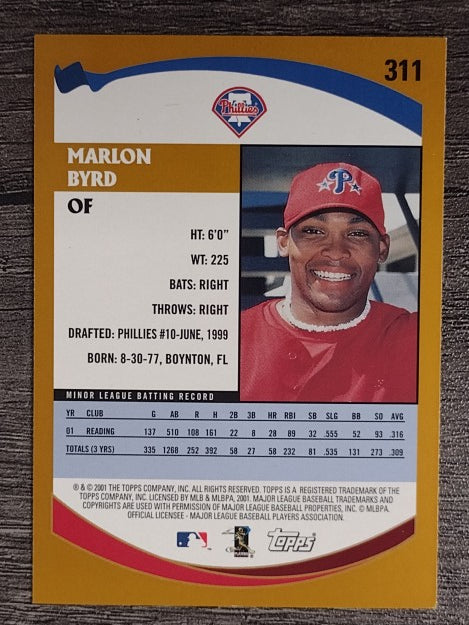 2002 Topps #311 Marlon Byrd PROS
