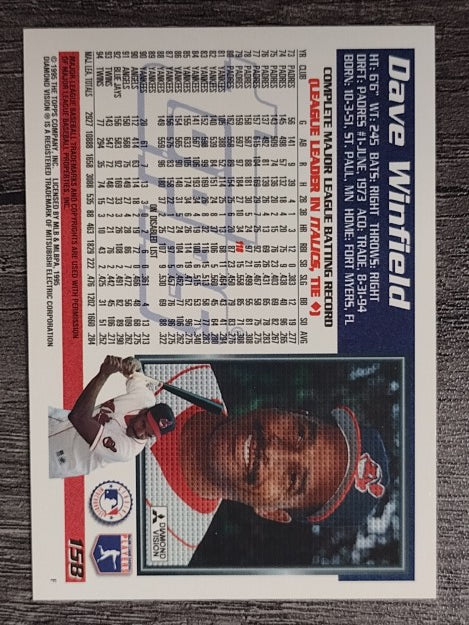 1995 Topps #158 Dave Winfield