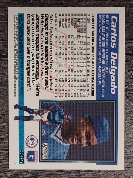 1995 Topps #469 Carlos Delgado