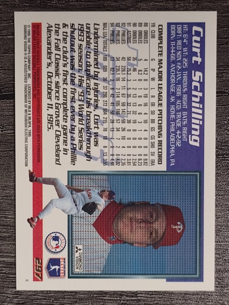 1995 Topps #297 Curt Schilling