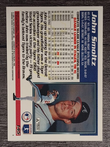 1995 Topps #145 John Smoltz