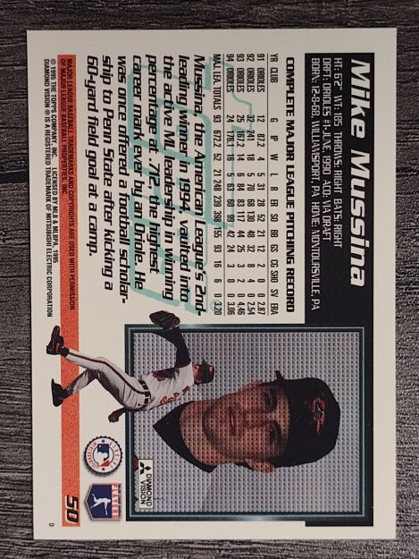 1995 Topps #50 Mike Mussina