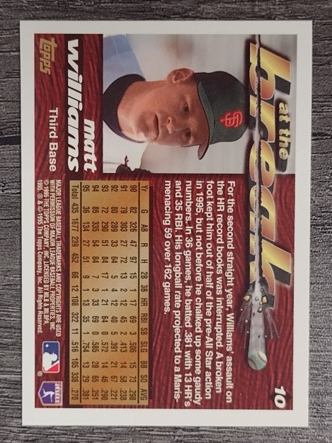1995 Topps Traded #10T Matt Williams AB