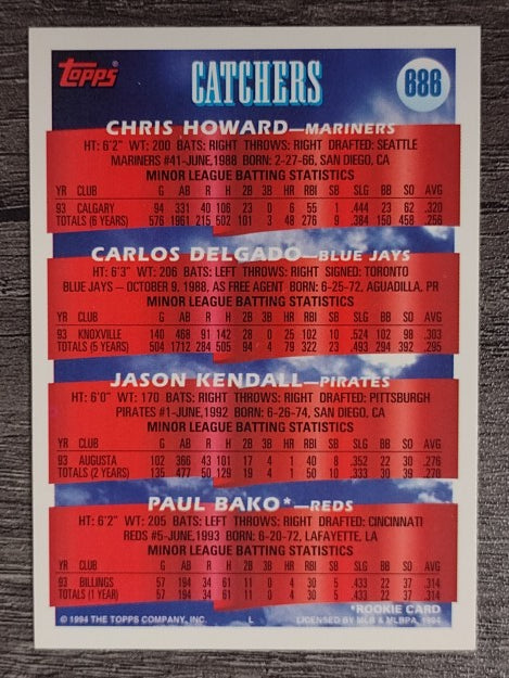 1994 Topps #686 Carlos Delgado
