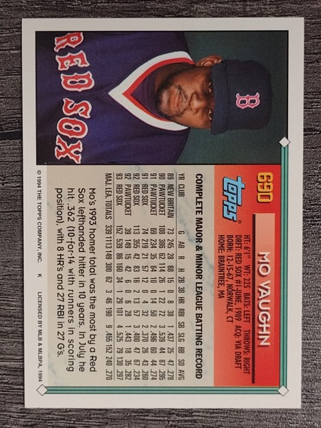 1994 Topps #690 Mo Vaughn