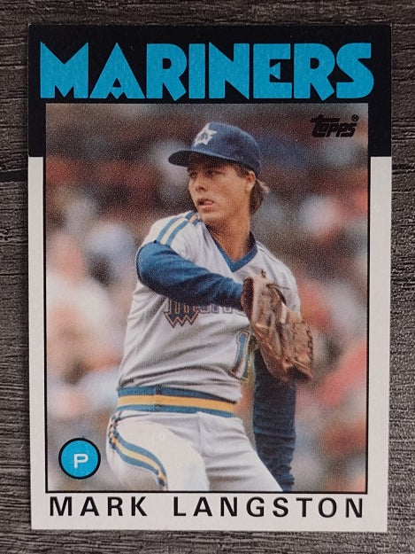 1986 Topps #495 Mark Langston