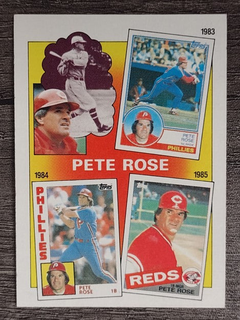 1986 Topps #7 Pete Rose Special: '83-'85