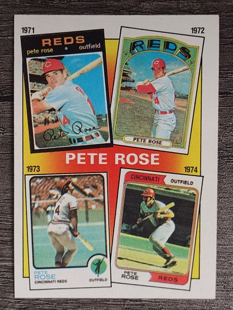1986 Topps #4 Pete Rose Special: '71-'74