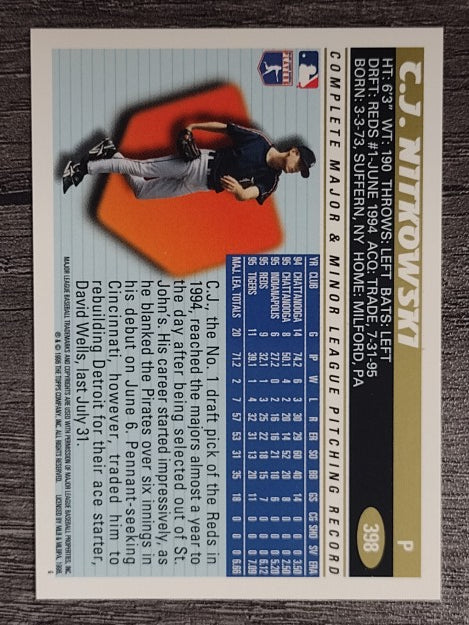 1996 Topps #398 C.J. Nitkowski