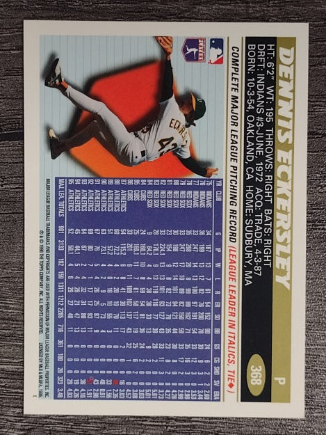 1996 Topps #368 Dennis Eckersley