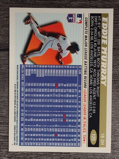 1996 Topps #125 Eddie Murray