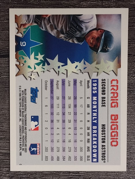1996 Topps #9 Craig Biggio STP