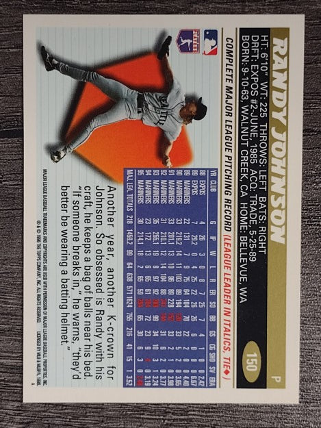 1996 Topps #150 Randy Johnson
