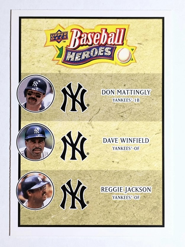 2008 Upper Deck Heroes #190 Don Mattingly/Dave Winfield/Reggie Jackson