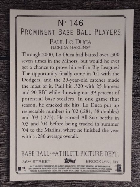 2005 Topps Turkey Red #146 Paul Lo Duca