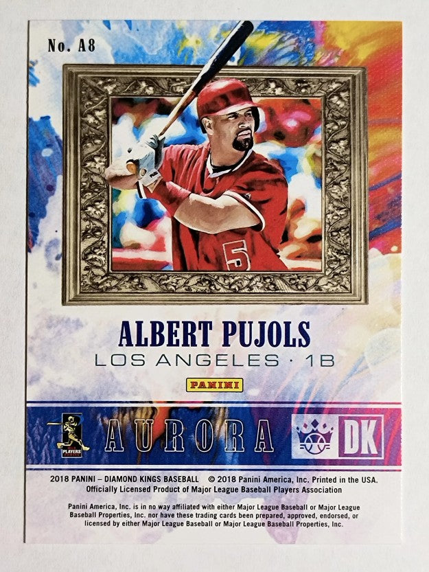 2018 Diamond Kings Aurora #8 Albert Pujols