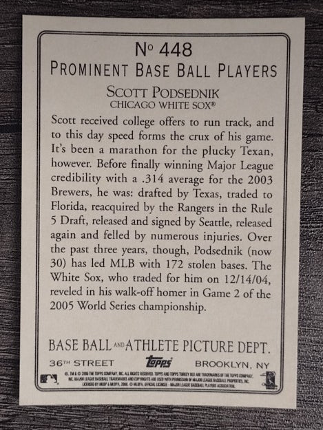 2006 Topps Turkey Red #448 Scott Podsednik