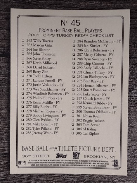 2005 Topps Turkey Red #45 Play At the Plate Javier Lopez CL
