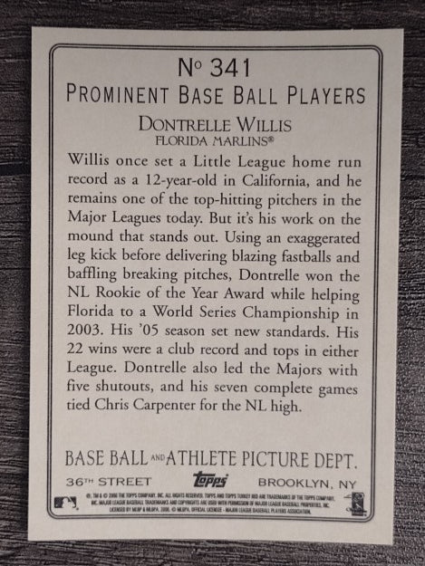2006 Topps Turkey Red #341 Dontrelle Willis