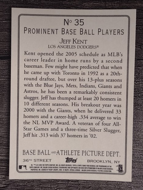 2005 Topps Turkey Red #35 Jeff Kent
