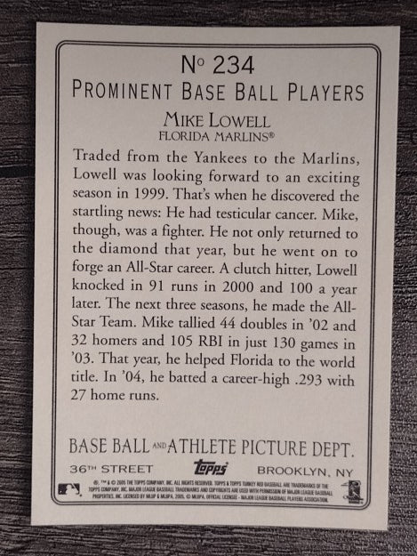 2005 Topps Turkey Red #234 Mike Lowell